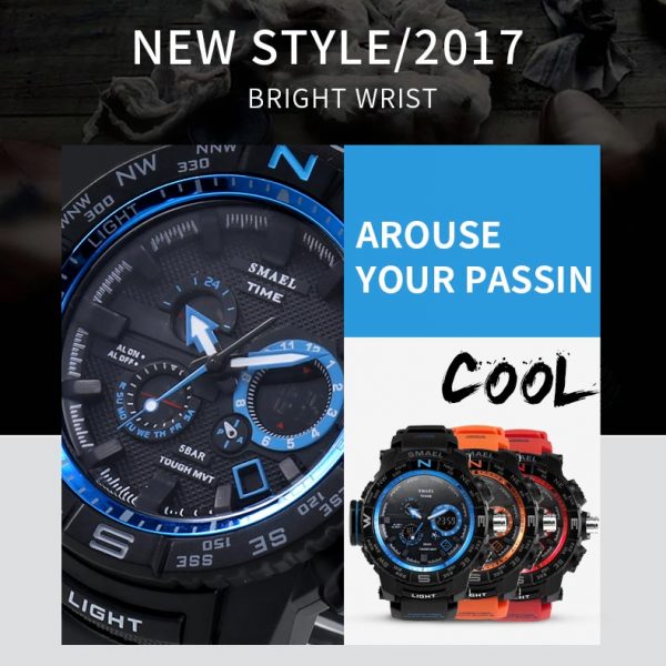 Jam Tangan Digital Smael 1531 Original